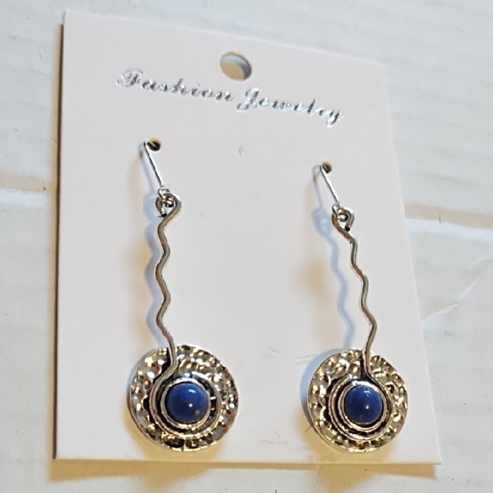 COPY - NWT Silver and Blue Earrings